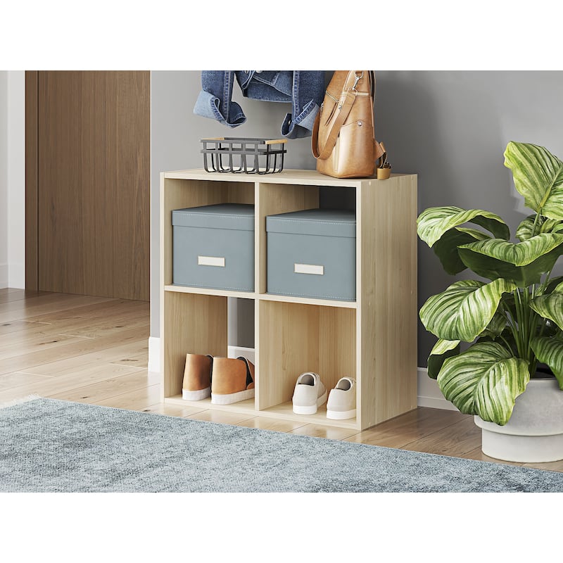 Signature Design by Ashley Piperton Brown 4 Cube Organizer - 24" W x 12" D x 24" H
