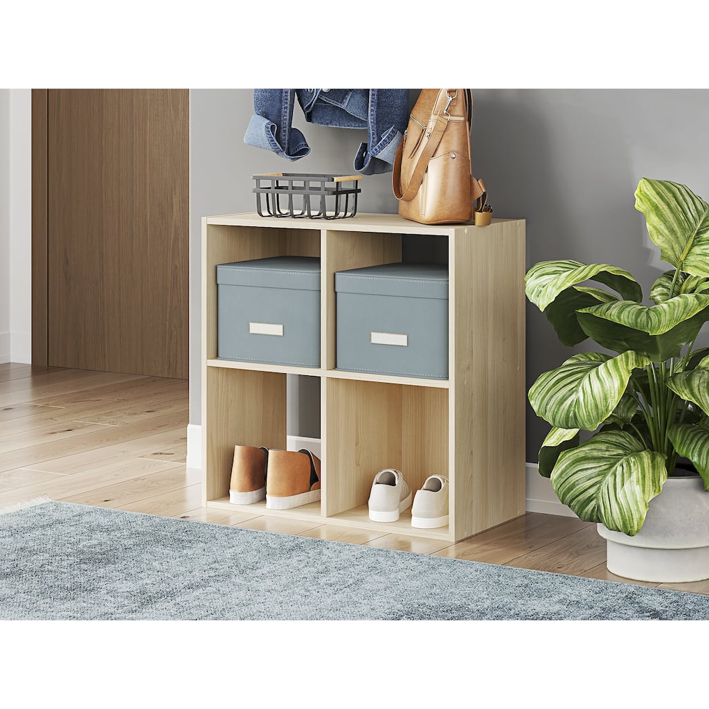 Signature Design by Ashley Piperton Brown 4 Cube Organizer - 24" W x 12" D x 24" H