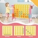 preview thumbnail 4 of 14, 4-in-a-Row Connect Game with Basketball Hoop and Toss Ring - 47" x 13" x 31" (L x W x H)