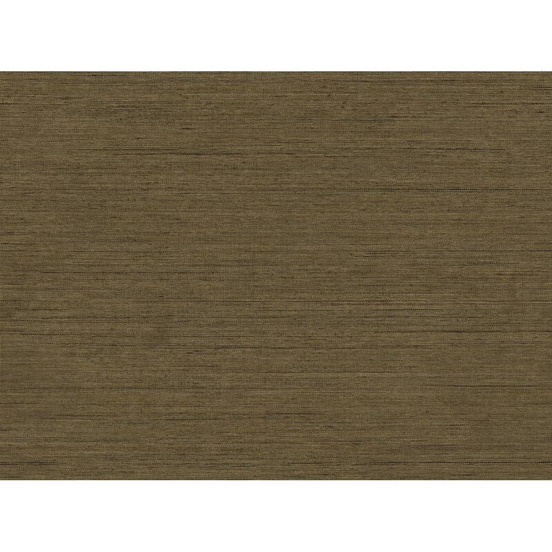 Seabrook Designs Threaded Embossed Vinyl Unpasted Wallpaper - 27 in W x 27 ft. L - Chocolate