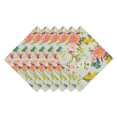 DII Spring Bouquet Printed Napkin (Set of 6) - Napkin Set