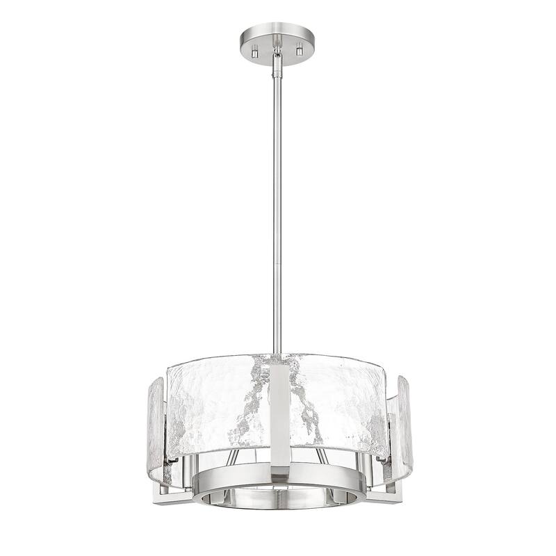 Golden Lighting 3164-3 HWG Aenon 3 Light 17" Wide Drum Chandelier