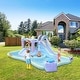 preview thumbnail 5 of 3, Inflatable Bounce House With Double Water Slide And Air-Blower