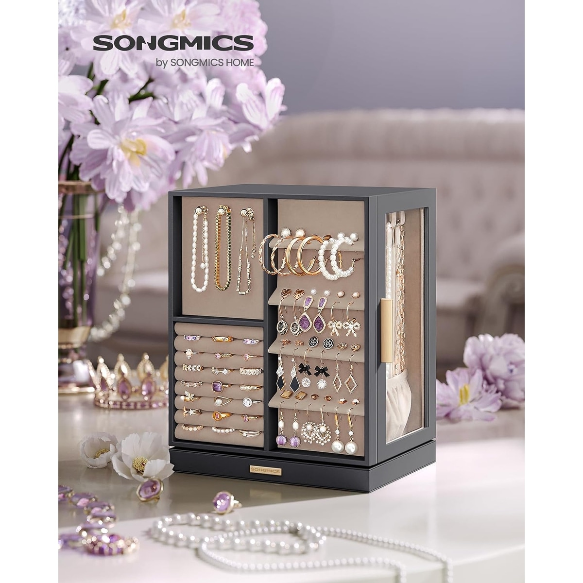 Glass jewellery boxes discount