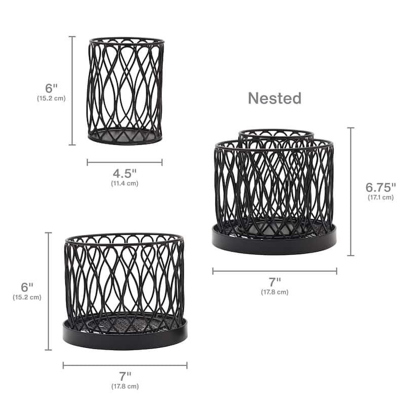 Gourmet Basics by Mikasa Twist Loop 2-Tier Rotating Utensil Holder - 1-pc