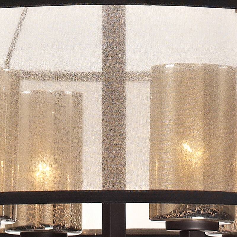 Diffusion 24-inch Wide 4-Light Chandelier in Oil Rubbed Bronze