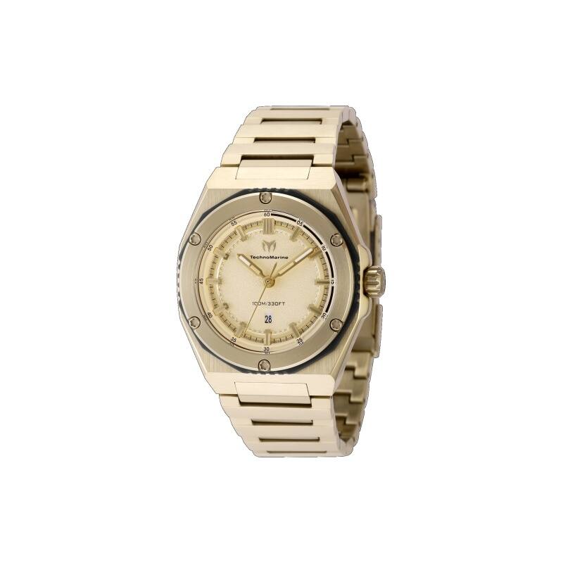 Technomarine Women's TM-416045 CORAL Quartz 3 Hand Gold Dial Watch