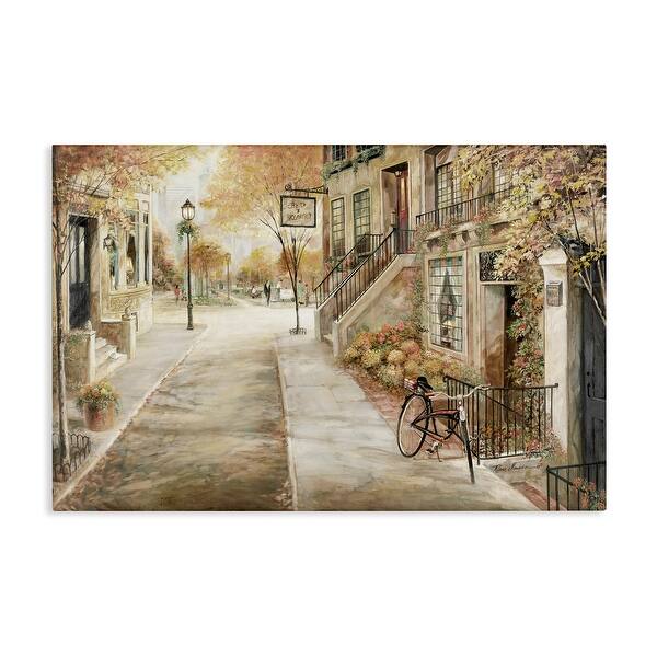 slide 2 of 10, Stupell Bicycle on Town Street Canvas Wall Art Design By Ruane Manning 24 x 16