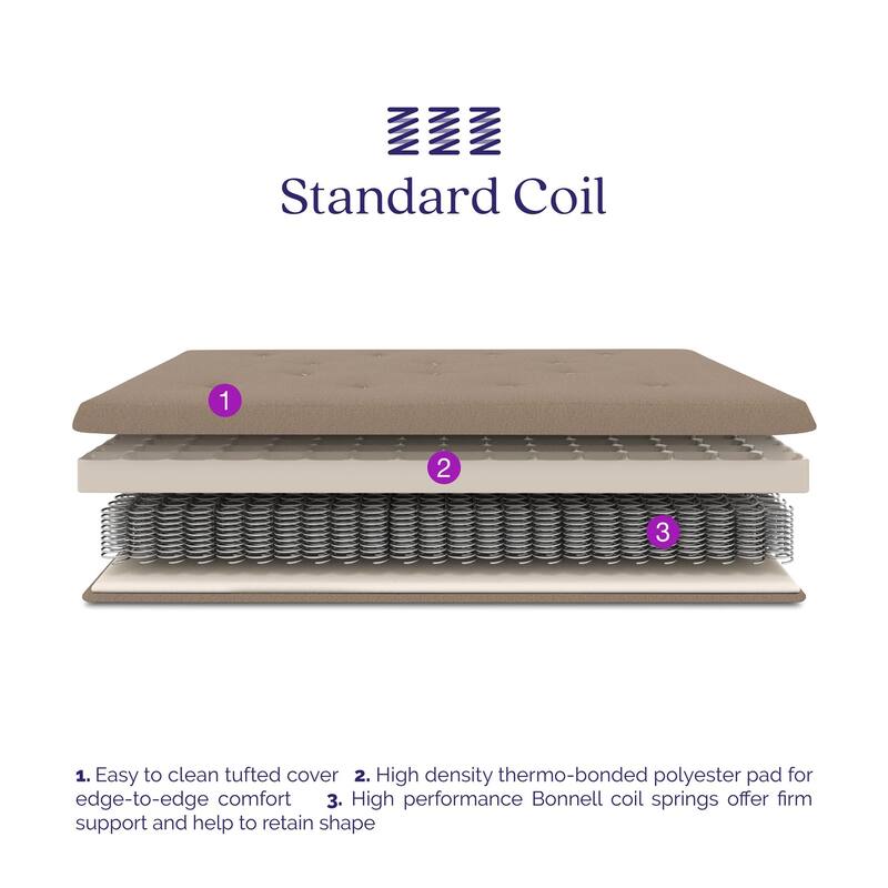 DHP Trule 6-Inch Bonnell Coil Futon Mattress