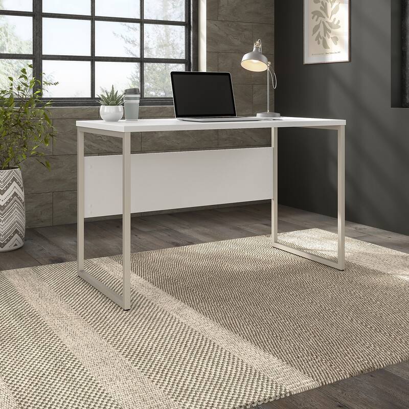 Hybrid 48W x 24D Computer Table Desk by Bush Business Furniture - White