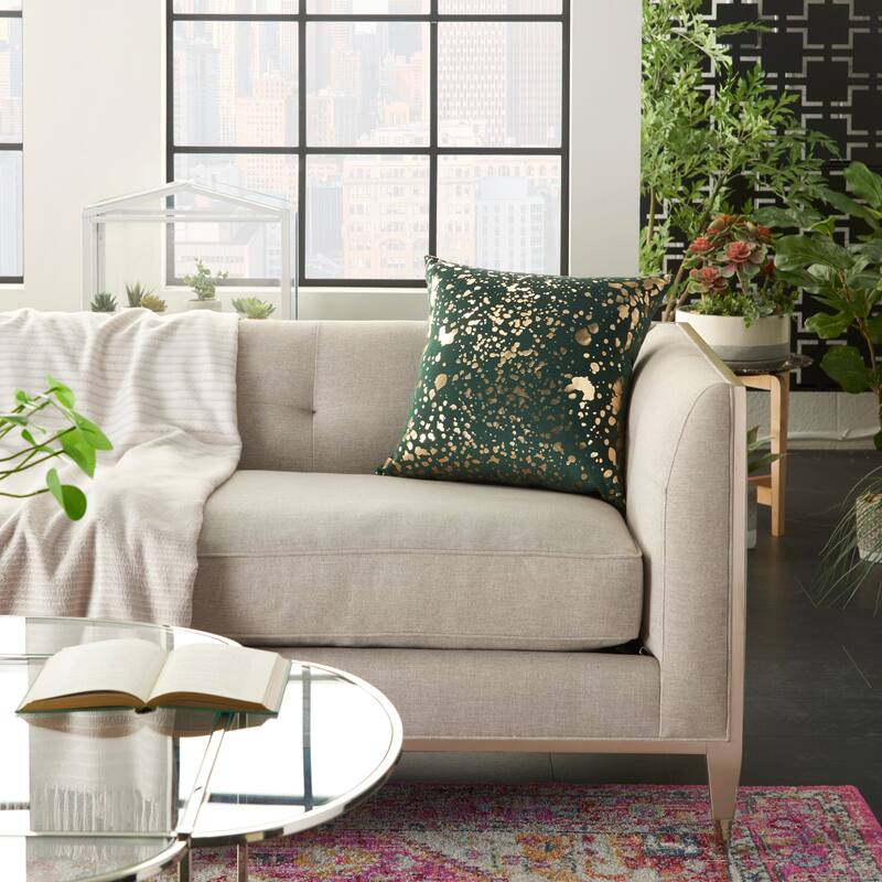Mina Victory Luminescence Metallic Throw Pillow