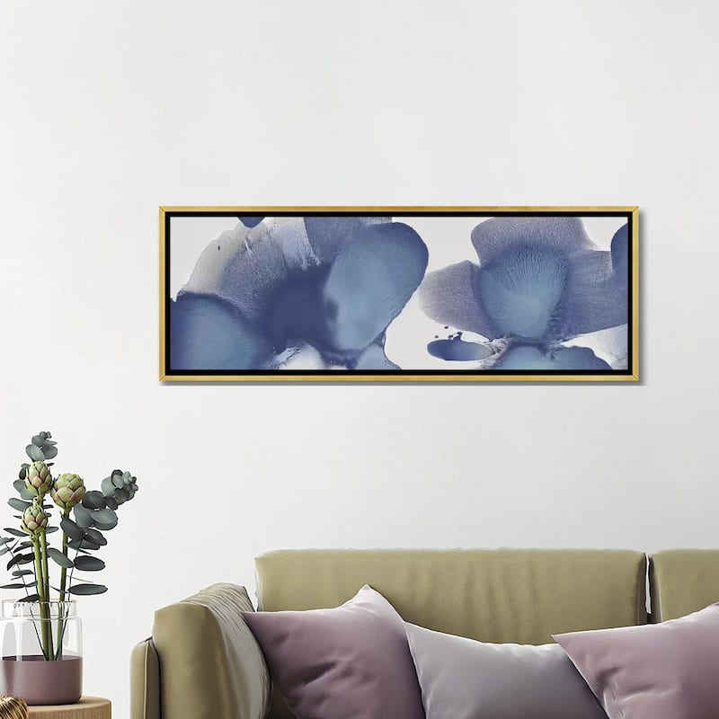 iCanvas "Animate Indigo I" by Hannah Carlson Framed Canvas Print