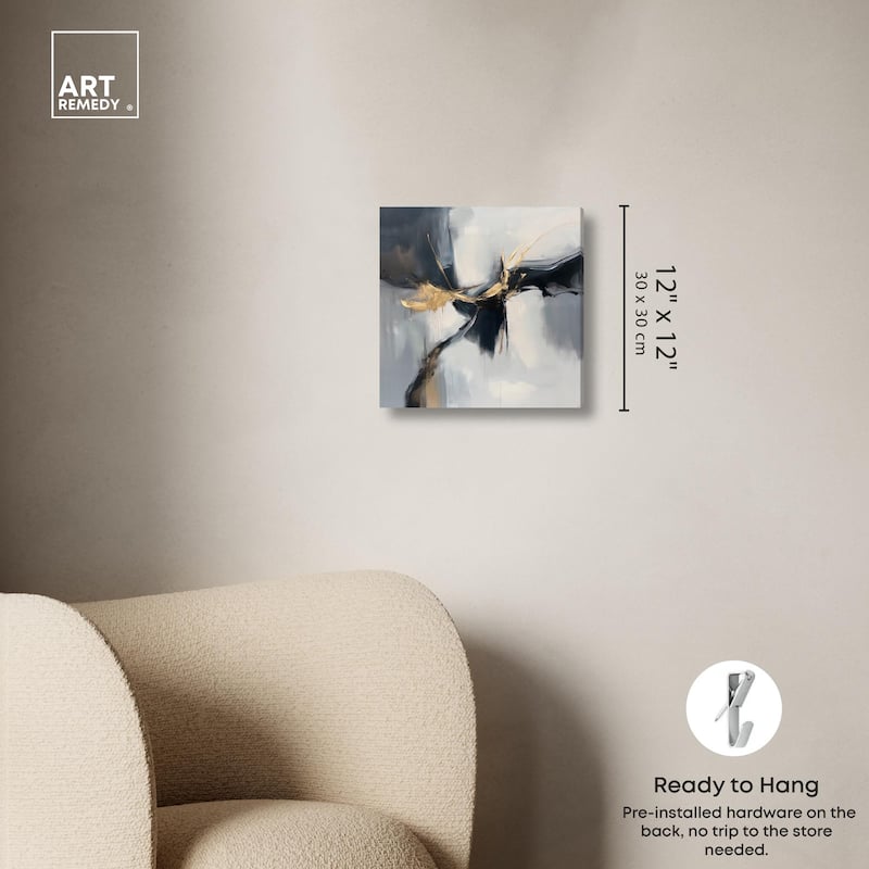Golden Fissure I Canvas by Art Remedy, Gallery Wrapped
