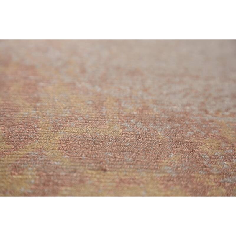 Abstract Indian Rug Hand-Knotted Wool Carpet - 5'2"x 7'4"