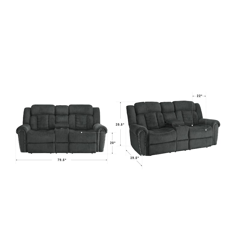 Fremont & Park Neleh 3-Piece Reclining Living Room Set
