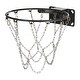 preview thumbnail 2 of 4, 13 Loops Standard Heavy Galvanized Steel Basketball Hoop Net, Silver Tone