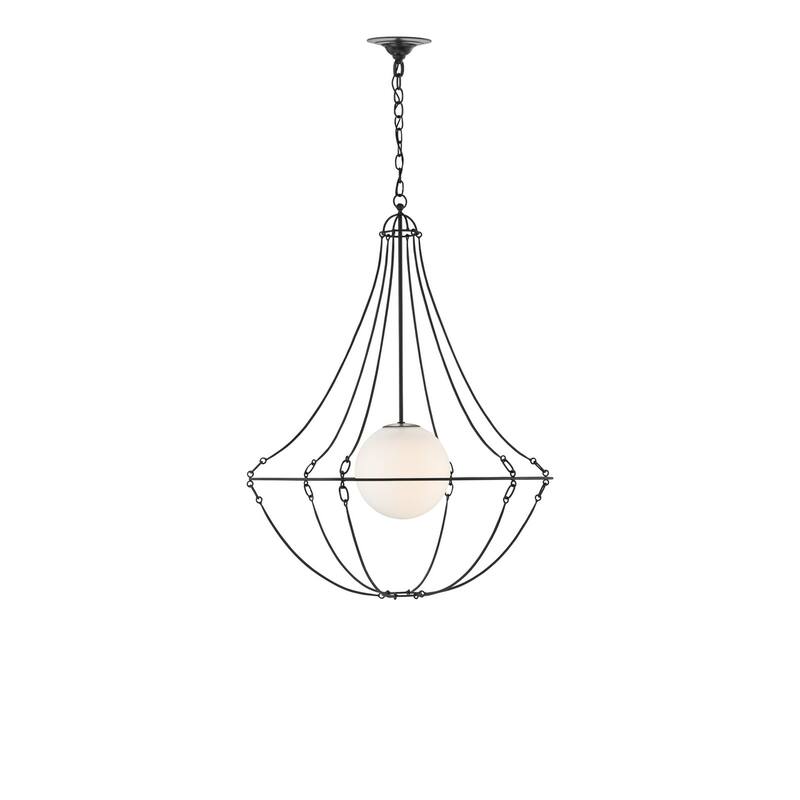 Currey & Company Stanleigh Bronze Pendant - 38"h x 28.5"dia - 38"h x 28.5"dia