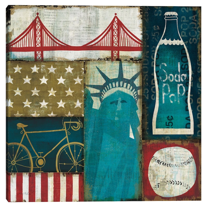 American Pop I by Michael Mullan Canvas Art Print