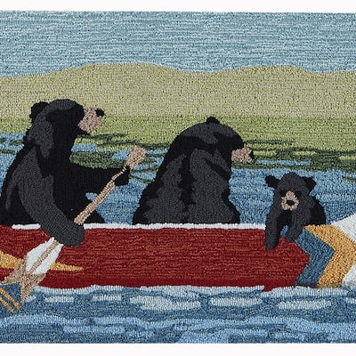 Liora Manne Frontporch Are We Bear Yet Indoor/Outdoor Rug