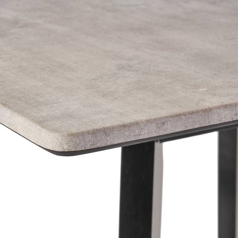 Modern Bar Height 42" Dining Table, Rubberwood Legs and Laminate Table Top