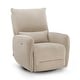 preview thumbnail 12 of 22, MCombo Power Swivel Glider Recliner Chair with USB Charging Ports for Living Room and Nursery, Fabric 6922