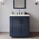 Option Dark Blue / White Quartz Top / Matte Black