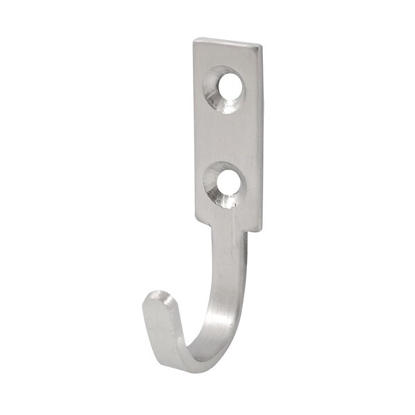 Utility Metal Door Wall Mounted Hooks for Hanging Bags Towels Coat Silver 2.3 x 1.3 x 0.6 L W H Bed Bath Beyond 28803956