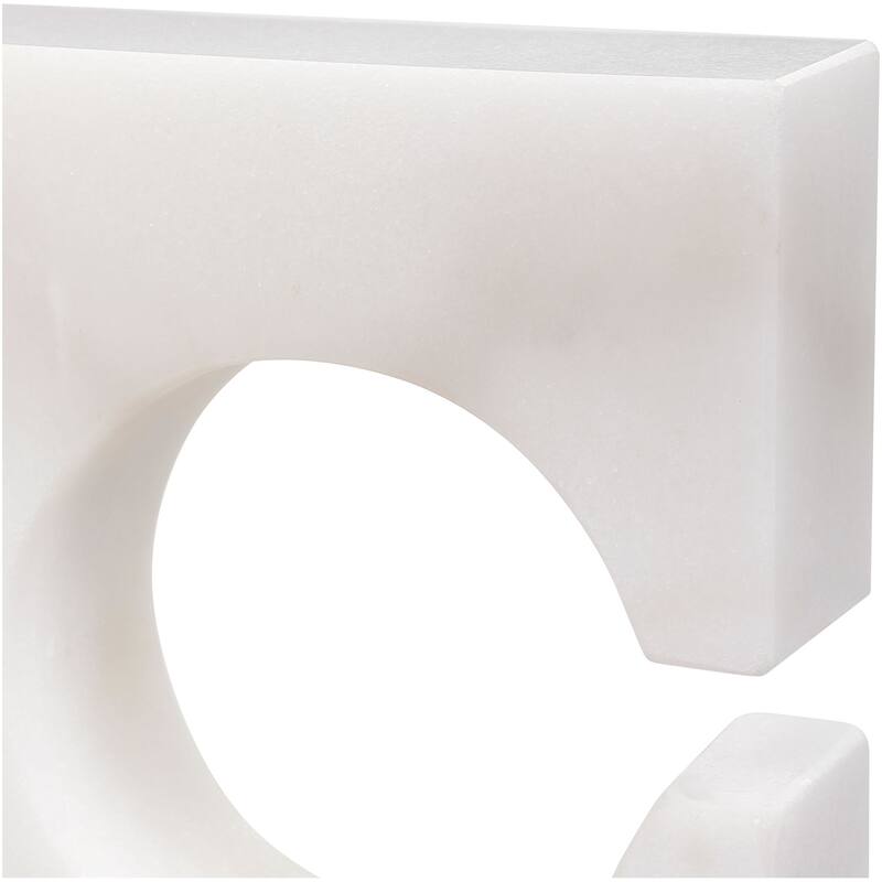 Uttermost 17864 Clarin 7" Wide Crystal and Marble Bookends - Set of 2