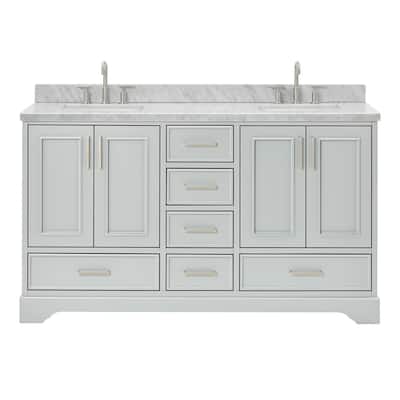 Ariel M061DCWRVO Stafford 61" Free Standing Double Basin Vanity Set