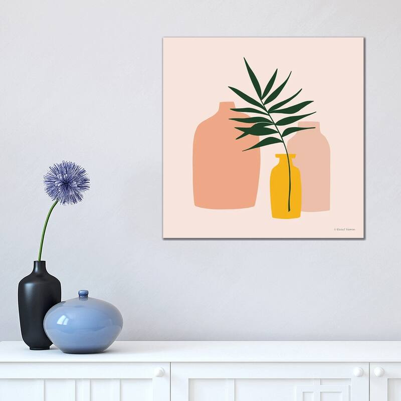 iCanvas "Modern Graphic Vases" by Rachel Nieman Canvas Print - 18x18x1.5