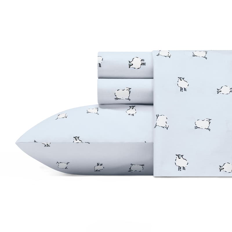 Poppy & Fritz Cotton Percale Printed Bed Sheet Sets