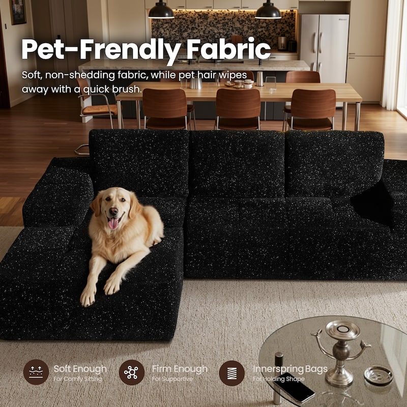 XIZZI Modular Sectional Sofa with L-Shape Chaise