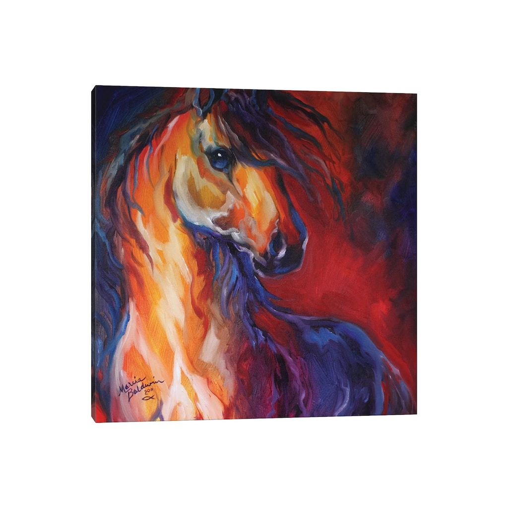 iCanvas "Stallion Red Dawn" by Marcia Baldwin Canvas Print