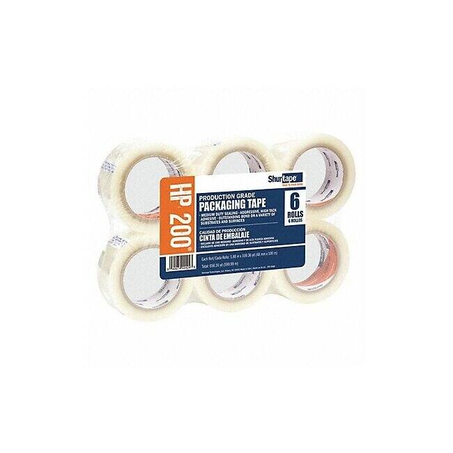 Shurtape Packaging Tape,PK6 HP 200 - 1 Each - 48mm x 100m