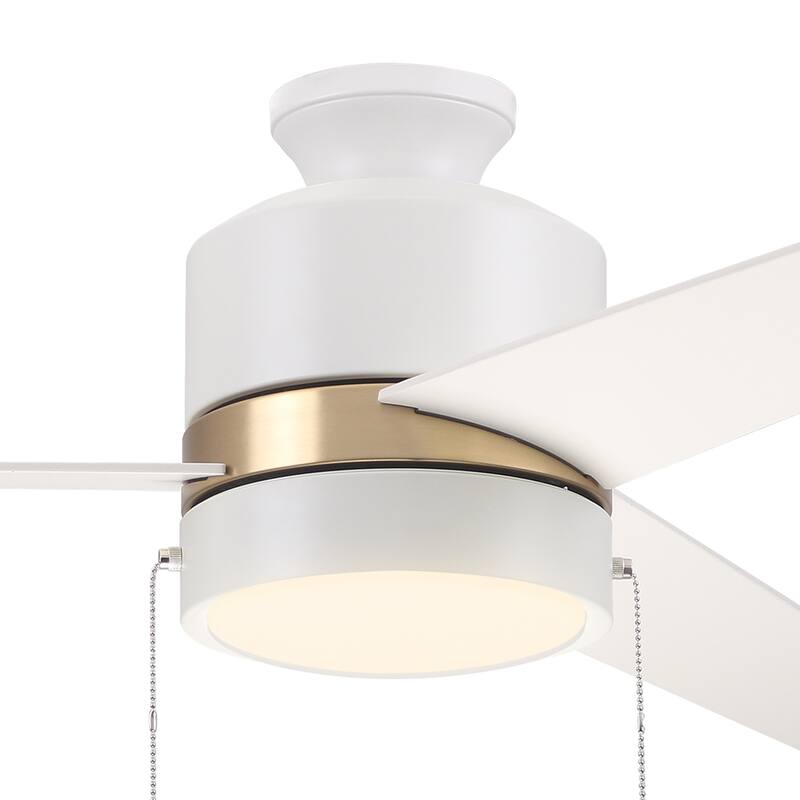 CARRO Abraxas 52" 3-Blade Indoor Ceiling Fan With LED Light -Pull Chain