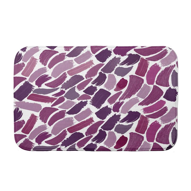 Wenstry Bath Mat - 21 x 34 - Purple