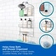preview thumbnail 4 of 11, Kenney Rust-Resistant 3-Tier Large Hanging Shower Caddy - Chrome