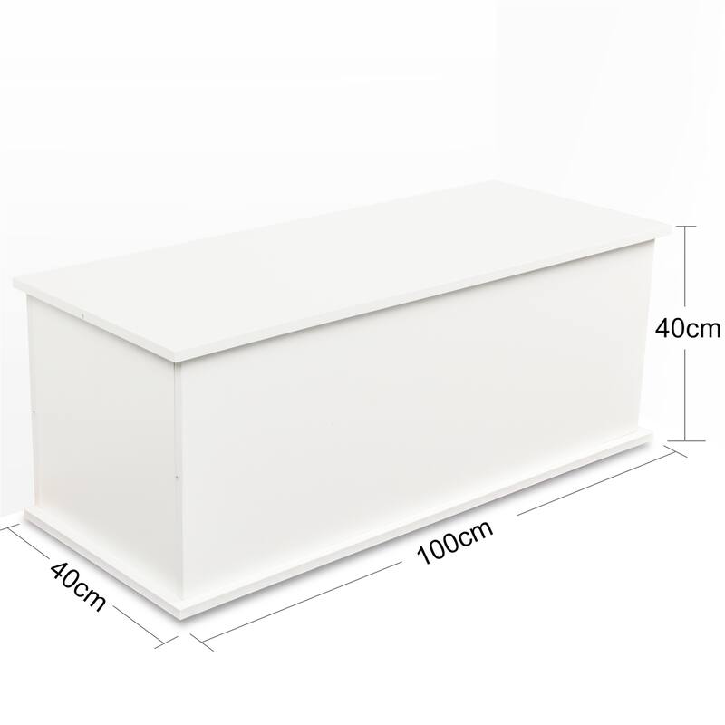 Storage Chest Trunk, Lift Top Wood Box for Toys Entryway Bench Organizer Home Furniture
