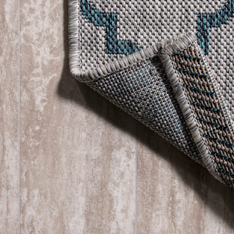 JONATHAN Y Isla Ogee Trellis Indoor/Outdoor Area Rug