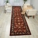 preview thumbnail 5 of 17, Nourison Hand-tufted Persian Floral Wool and Silk Burgundy Area Rug 2'3" x 8' - Runner/Rectangle