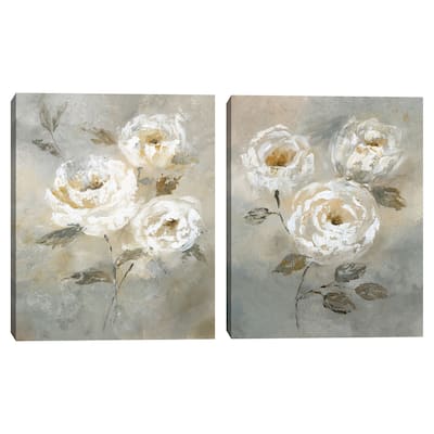 Soft and Bold I & II by Nan Set of 2 Canvas Art Prints