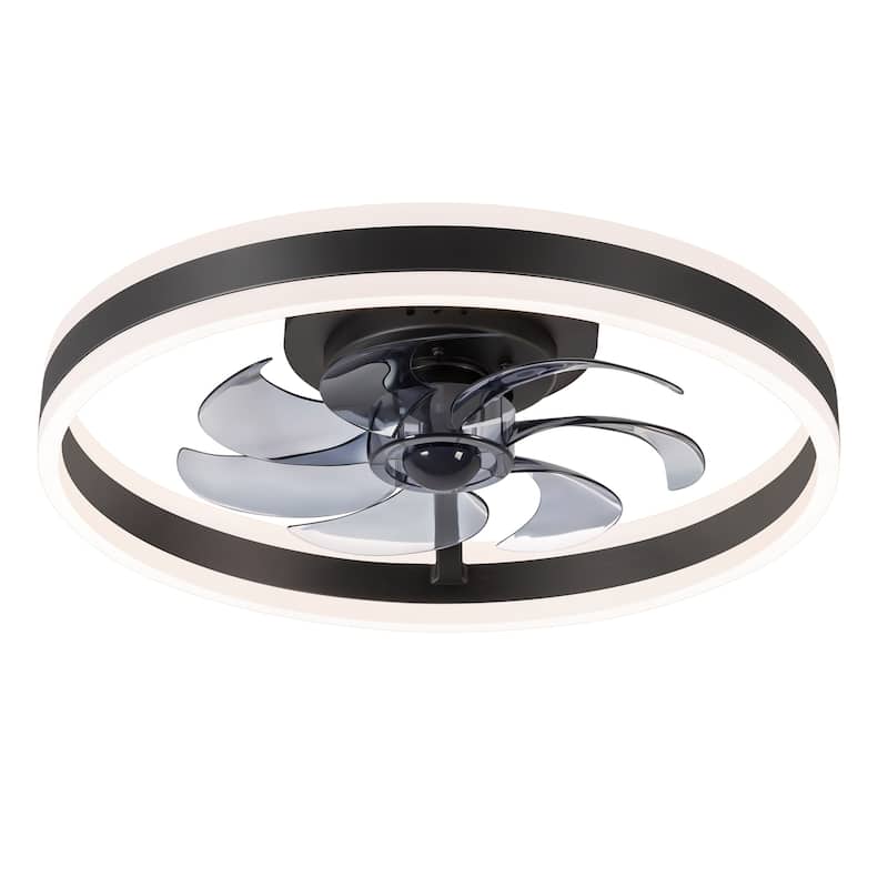 20"/23" Low Profile Dimmable Smart Ceiling Fan with Lights and Remote(6/7 ABS Blades)