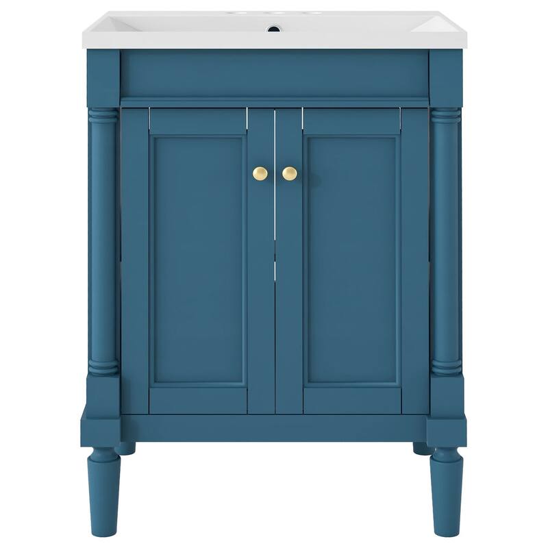 24'' Freestanding Bathroom Vanity Set with Shelf - 24" x 34" in.