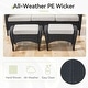 preview thumbnail 17 of 34, Outdoor Patio Ottoman with Seat Cushion