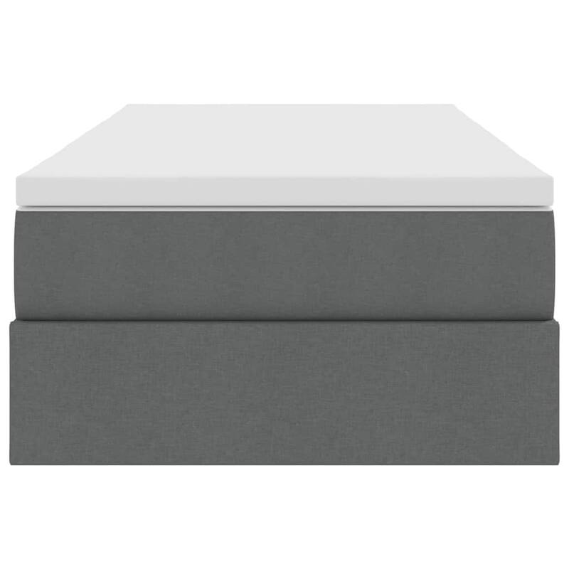 vidaXL Storage Bed with Mattress in Polyester