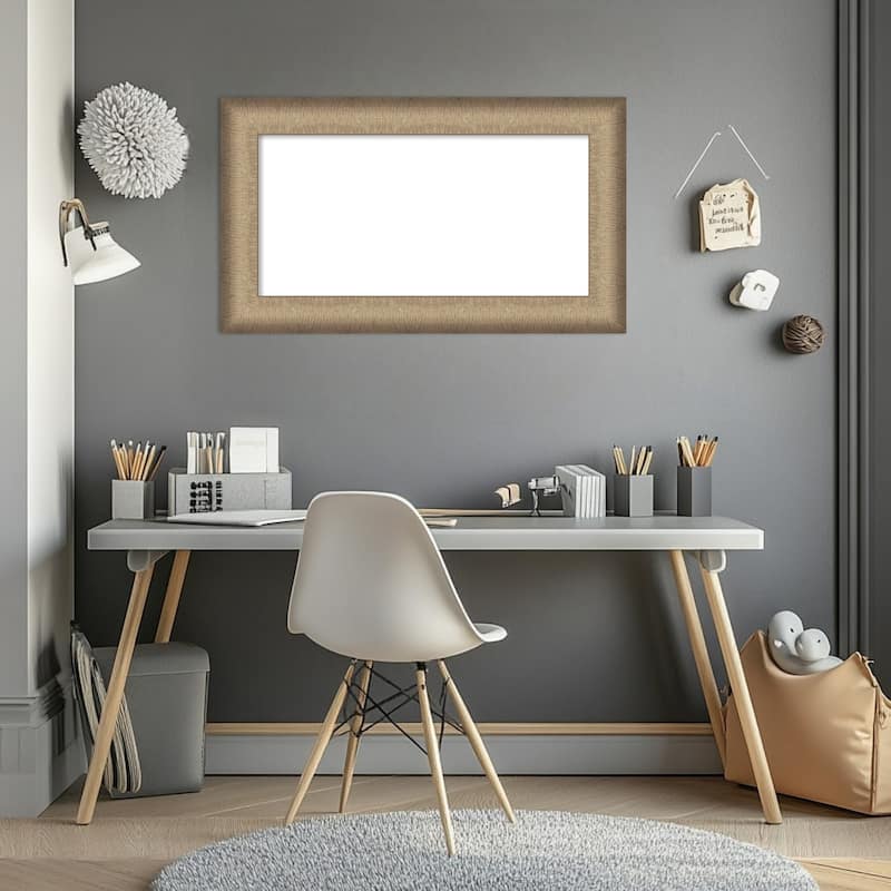 Amanti Art Elegant Brushed Bronze Framed Dry Erase Magnetic Board
