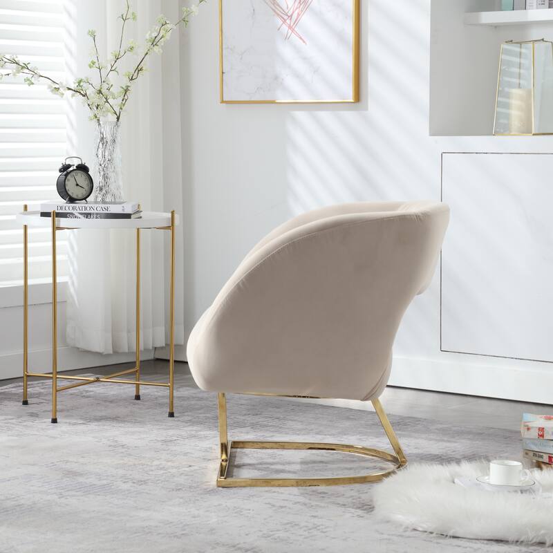 Upholstered Tufted Living Room Chair