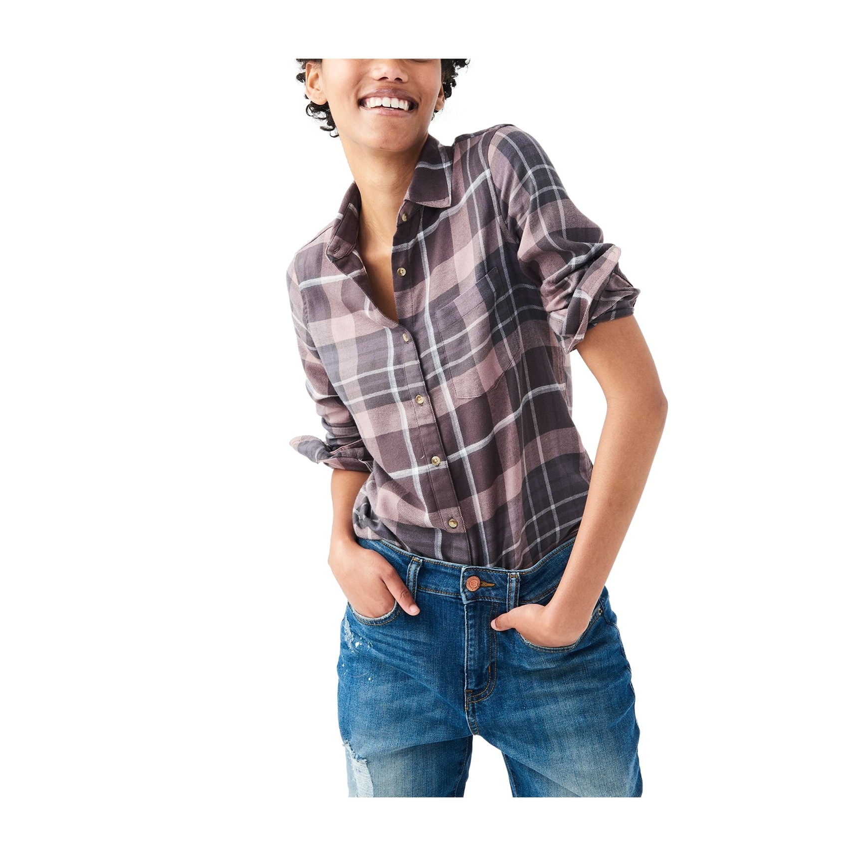 Aeropostale Mens Plaid Button Up Shirt