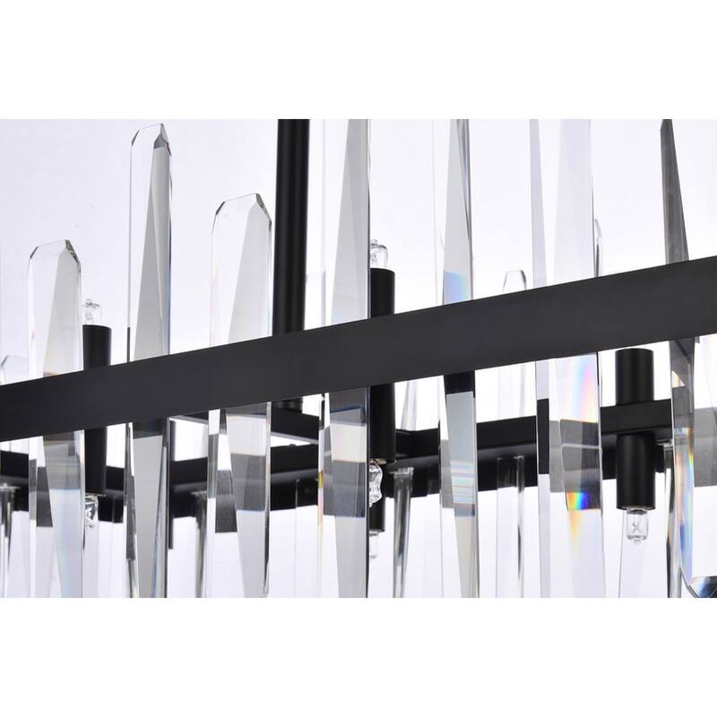 Indigo Home 36 inch crystal rectangle chandelier