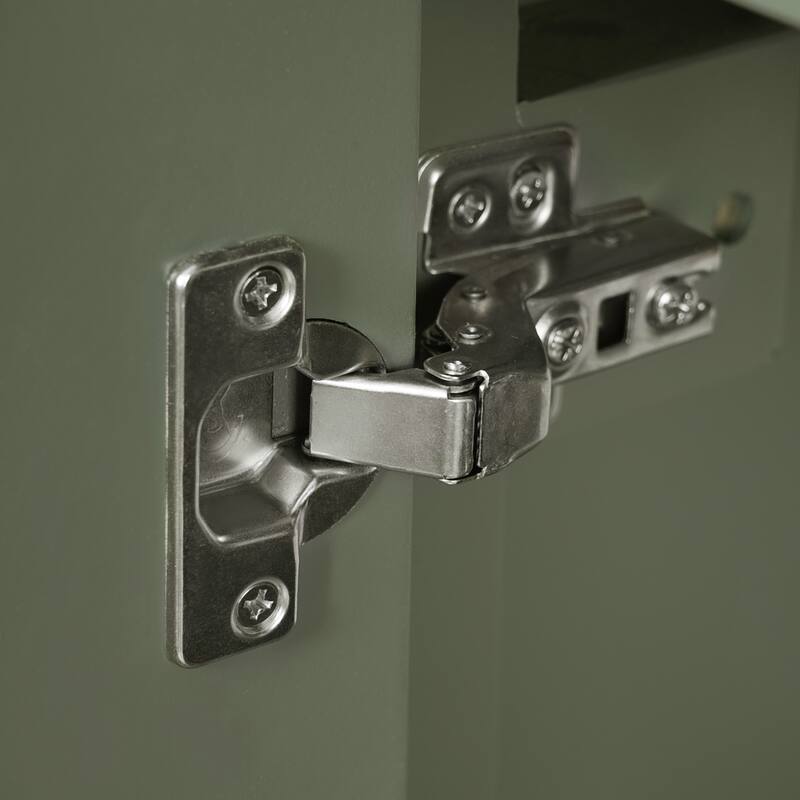 Solid Wood Bathroom Vanity with Ceramic Sink, Bathroom Storage Cabinet with 3 Drawers, Soft Close Doors & Built-in Shelf